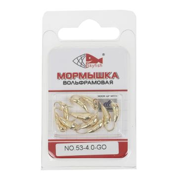 Мормышка вольф. SKYFISH "Куколка с ушком", золото №53-4.0-GO